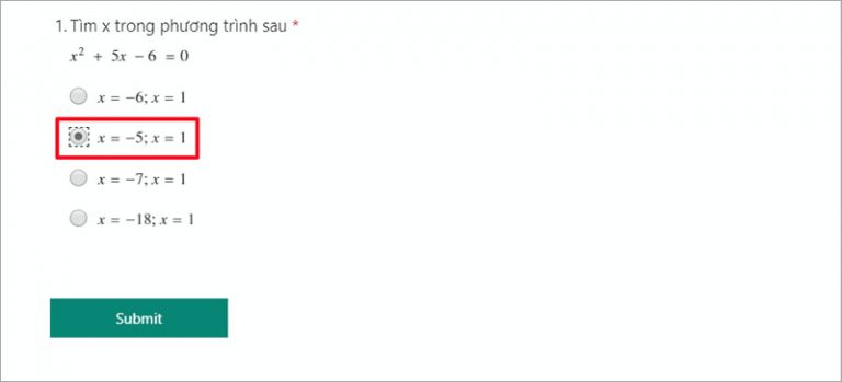 Tạo phân nhánh trong bài kiểm tra bằng Microsoft Forms